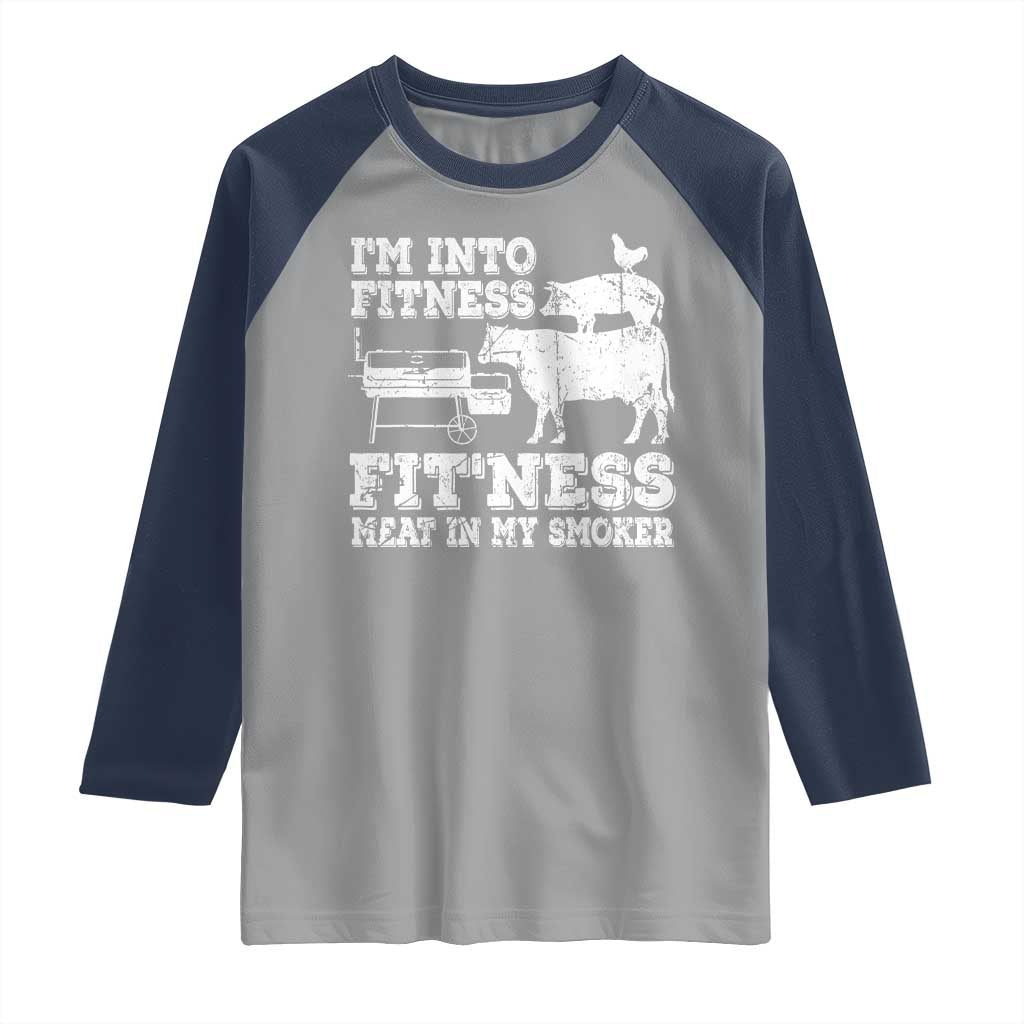 Funny BBQ Raglan Shirt Meat Smoking Barbeque Griller Grilling Gifts