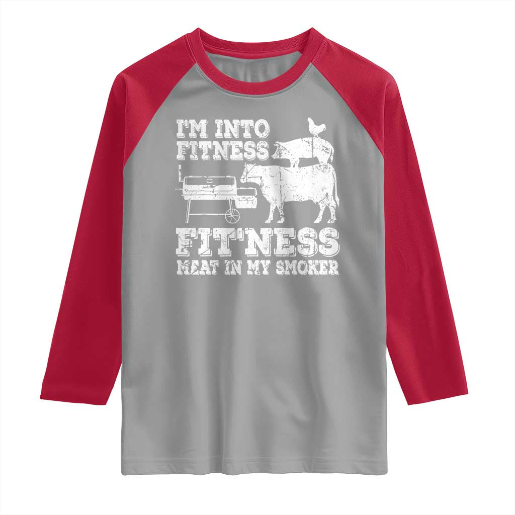 Funny BBQ Raglan Shirt Meat Smoking Barbeque Griller Grilling Gifts