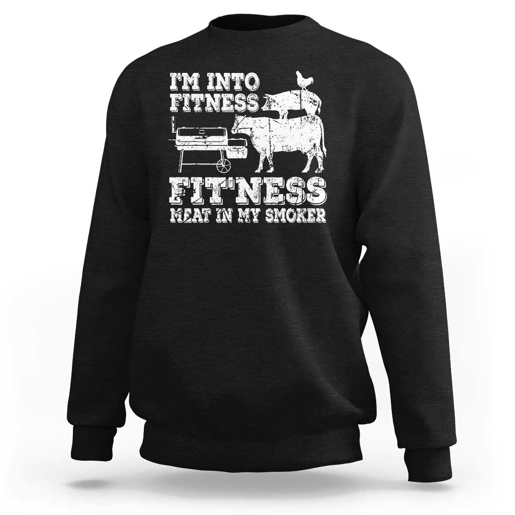 Funny BBQ Sweatshirt Meat Smoking Barbeque Griller Grilling Gifts - Wonder Print Shop