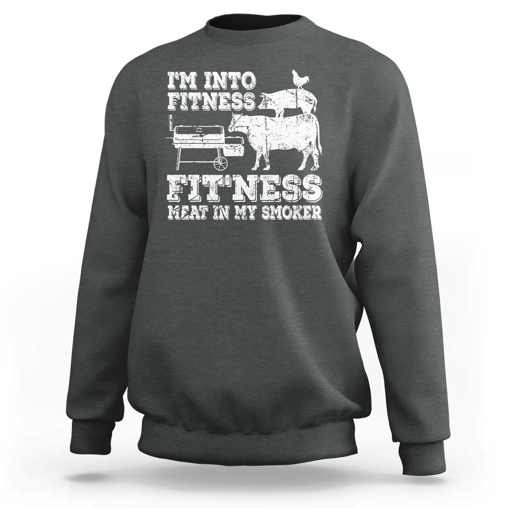 Funny BBQ Sweatshirt Meat Smoking Barbeque Griller Grilling Gifts - Wonder Print Shop