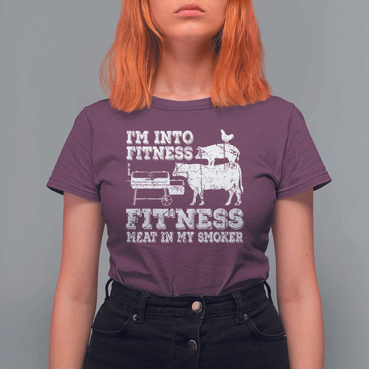 Funny BBQ T Shirt For Women Meat Smoking Barbeque Griller Grilling Gifts - Wonder Print Shop