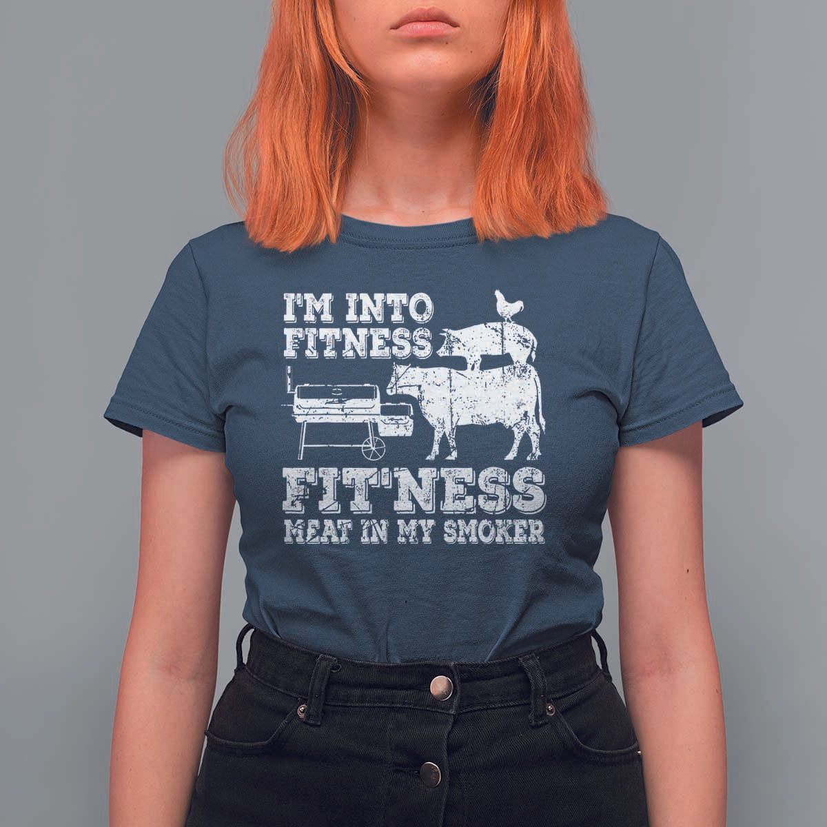 Funny BBQ T Shirt For Women Meat Smoking Barbeque Griller Grilling Gifts - Wonder Print Shop