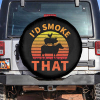 Funny BBQ Spare Tire Cover I'd Smoke That Barbecue Retro Grilling Gifts