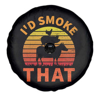 Funny BBQ Spare Tire Cover I'd Smoke That Barbecue Retro Grilling Gifts