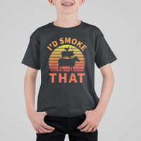 Funny BBQ T Shirt For Kid I'd Smoke That Barbecue Retro Grilling Gifts - Wonder Print Shop