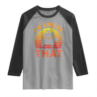 Funny BBQ Raglan Shirt I'd Smoke That Barbecue Retro Grilling Gifts