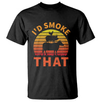 Funny BBQ T Shirt I'd Smoke That Barbecue Retro Grilling Gifts - Wonder Print Shop