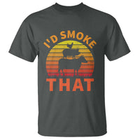 Funny BBQ T Shirt I'd Smoke That Barbecue Retro Grilling Gifts - Wonder Print Shop
