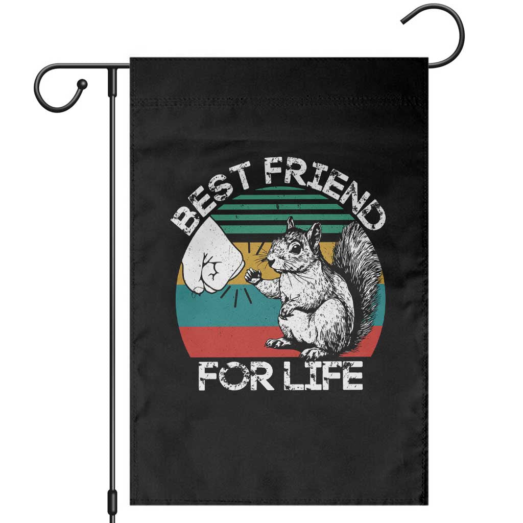 Squirrel Lover Garden Flag Funny Vintage Squirrel Gift Best Friend For Life