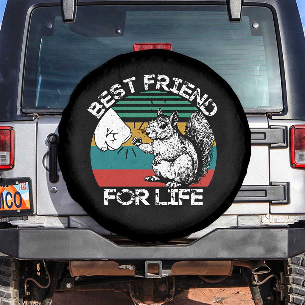 Squirrel Lover Spare Tire Cover Funny Vintage Squirrel Gift Best Friend For Life