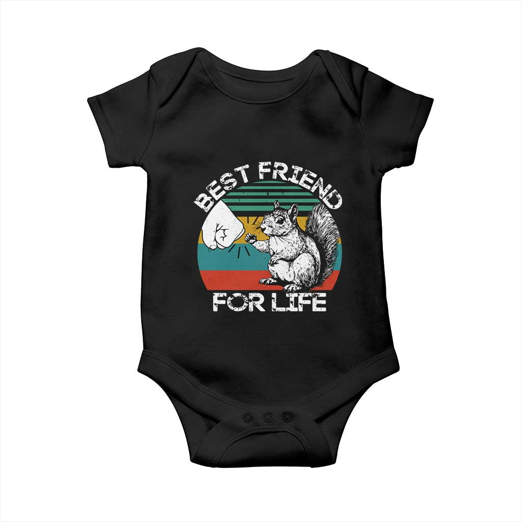 Squirrel Lover Baby Onesie Funny Vintage Squirrel Gift Best Friend For Life
