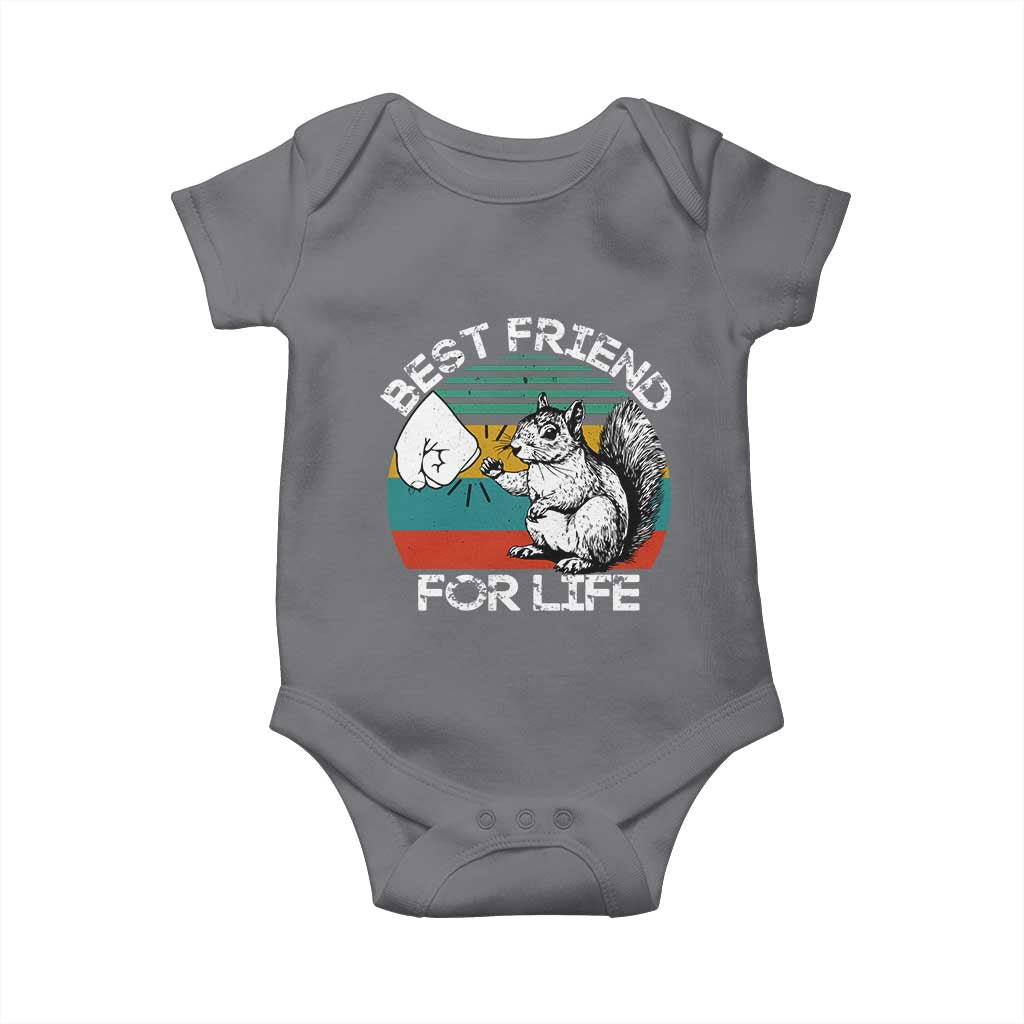 Squirrel Lover Baby Onesie Funny Vintage Squirrel Gift Best Friend For Life