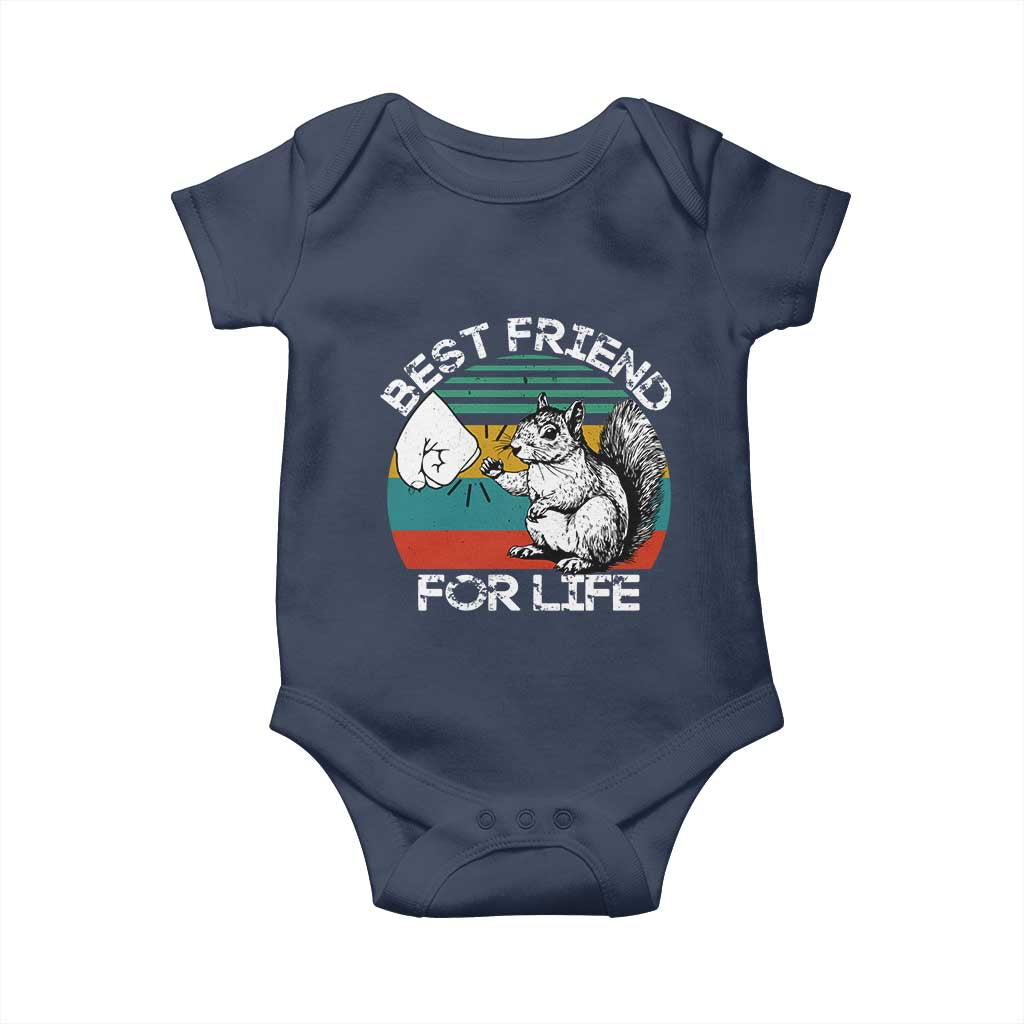 Squirrel Lover Baby Onesie Funny Vintage Squirrel Gift Best Friend For Life
