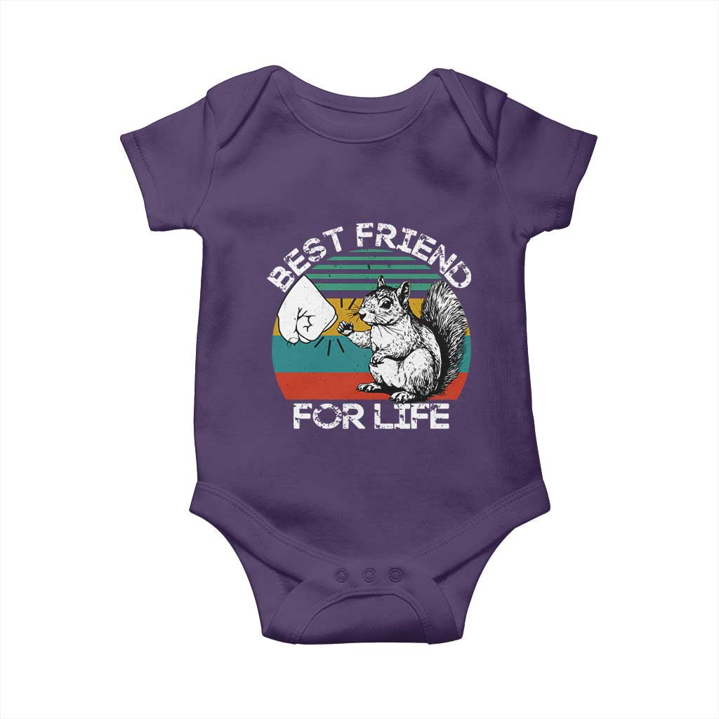 Squirrel Lover Baby Onesie Funny Vintage Squirrel Gift Best Friend For Life