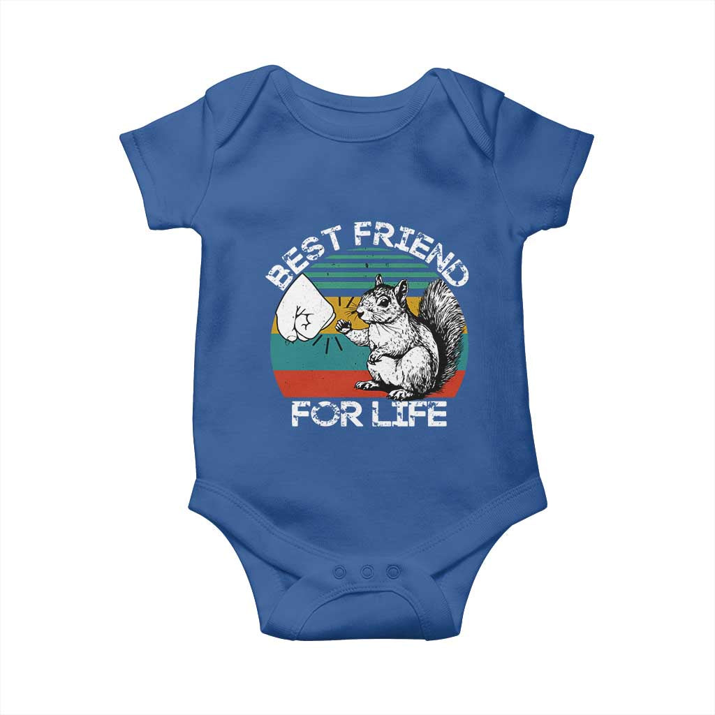 Squirrel Lover Baby Onesie Funny Vintage Squirrel Gift Best Friend For Life