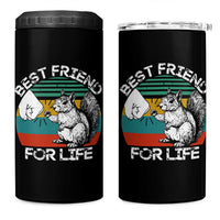 Squirrel Lover 4 in 1 Can Cooler Tumbler Funny Vintage Squirrel Gift Best Friend For Life