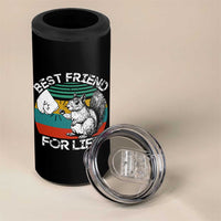 Squirrel Lover 4 in 1 Can Cooler Tumbler Funny Vintage Squirrel Gift Best Friend For Life