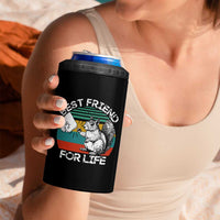Squirrel Lover 4 in 1 Can Cooler Tumbler Funny Vintage Squirrel Gift Best Friend For Life