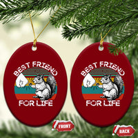 Squirrel Lover Ceramic Ornament Funny Vintage Squirrel Gift Best Friend For Life