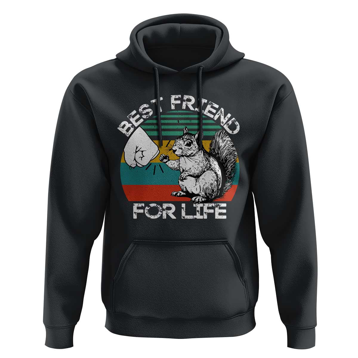 Squirrel Lover Hoodie Funny Vintage Squirrel Gift Best Friend For Life