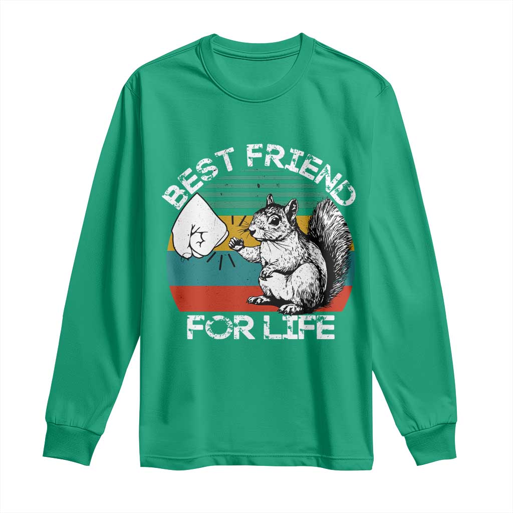 Squirrel Lover Long Sleeve Shirt Funny Vintage Squirrel Gift Best Friend For Life