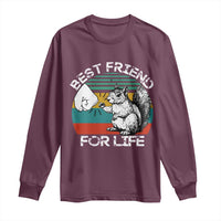 Squirrel Lover Long Sleeve Shirt Funny Vintage Squirrel Gift Best Friend For Life