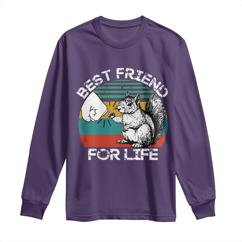 Squirrel Lover Long Sleeve Shirt Funny Vintage Squirrel Gift Best Friend For Life