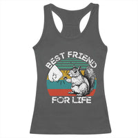 Squirrel Lover Racerback Tank Top Funny Vintage Squirrel Gift Best Friend For Life