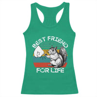Squirrel Lover Racerback Tank Top Funny Vintage Squirrel Gift Best Friend For Life