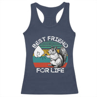 Squirrel Lover Racerback Tank Top Funny Vintage Squirrel Gift Best Friend For Life