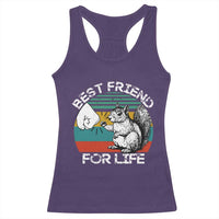 Squirrel Lover Racerback Tank Top Funny Vintage Squirrel Gift Best Friend For Life
