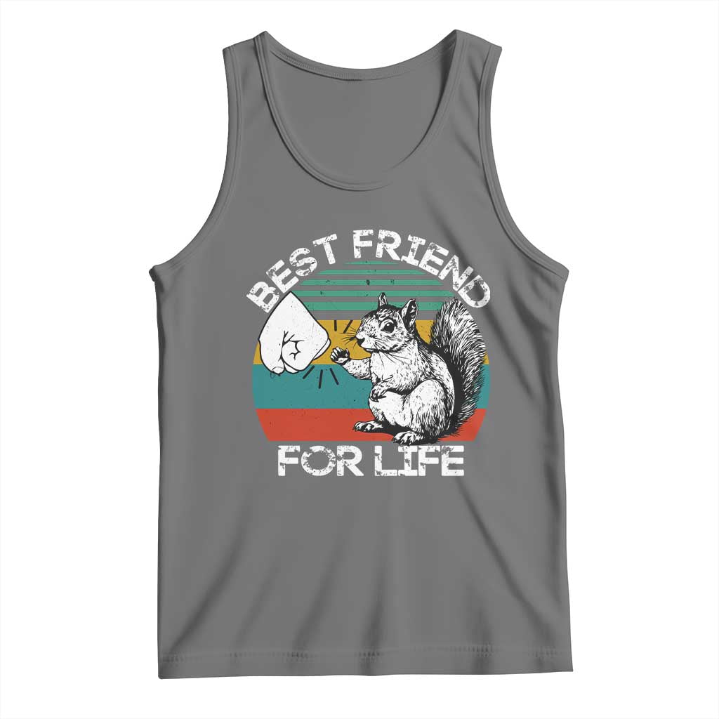 Squirrel Lover Tank Top Funny Vintage Squirrel Gift Best Friend For Life