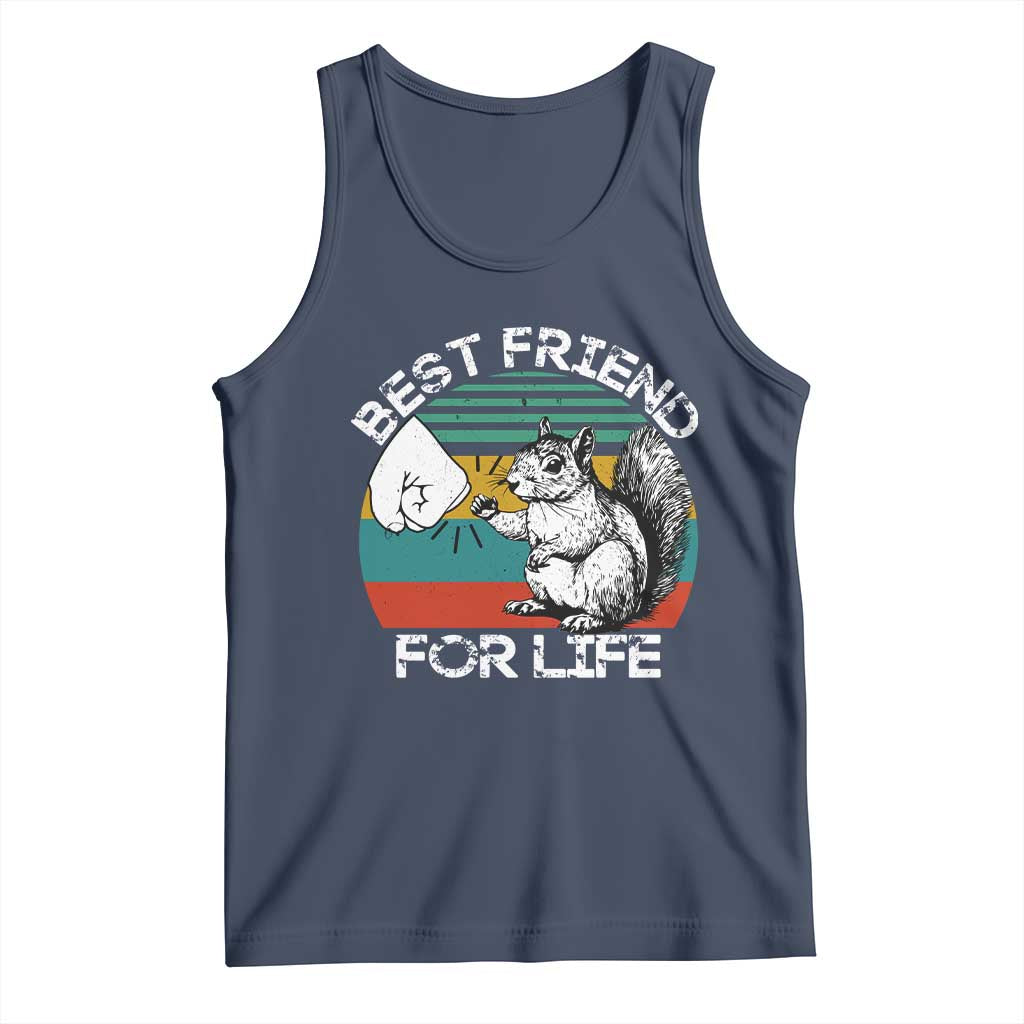 Squirrel Lover Tank Top Funny Vintage Squirrel Gift Best Friend For Life