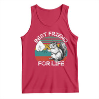 Squirrel Lover Tank Top Funny Vintage Squirrel Gift Best Friend For Life