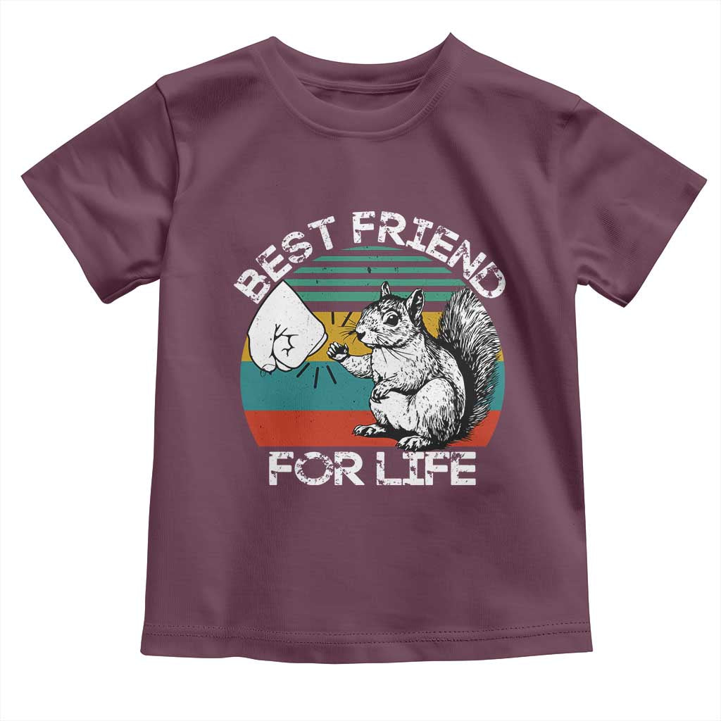 Squirrel Lover Toddler T Shirt Funny Vintage Squirrel Gift Best Friend For Life