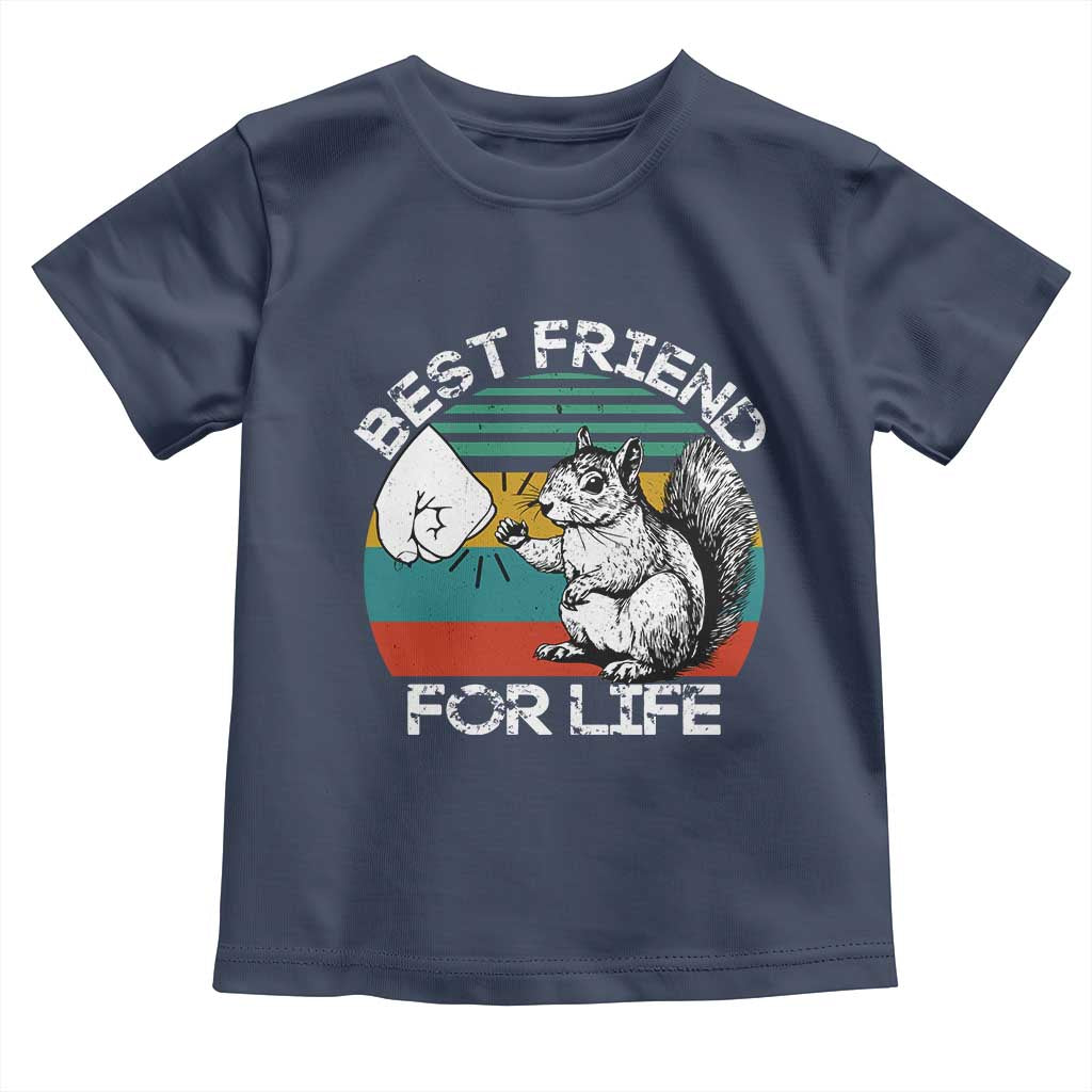 Squirrel Lover Toddler T Shirt Funny Vintage Squirrel Gift Best Friend For Life