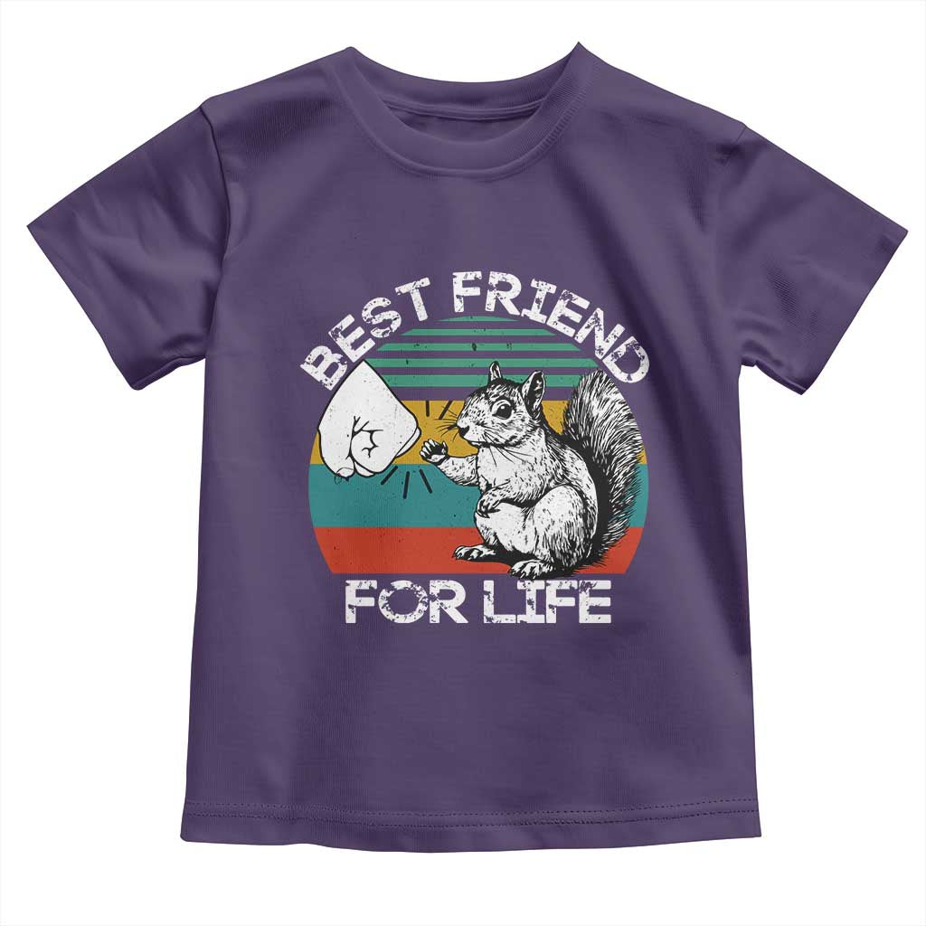 Squirrel Lover Toddler T Shirt Funny Vintage Squirrel Gift Best Friend For Life