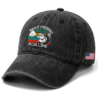 Squirrel Lover Washed Cotton Baseball Cap Funny Vintage Squirrel Gift Best Friend For Life