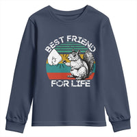Squirrel Lover Youth Sweatshirt Funny Vintage Squirrel Gift Best Friend For Life
