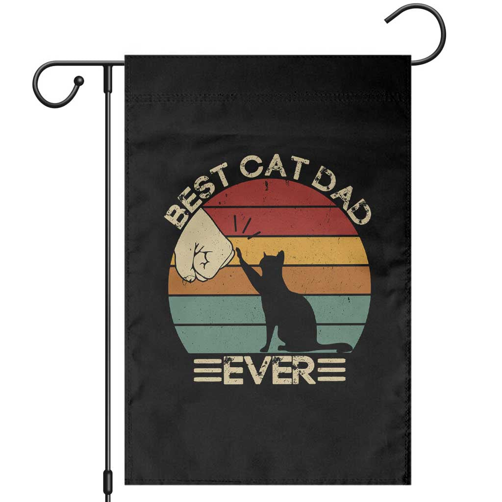 Best Cat Dad Ever Garden Flag Funny Cat Lover Gift Fathers Day - Wonder Print Shop