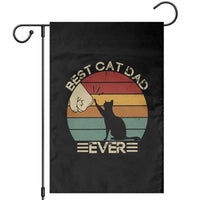 Best Cat Dad Ever Garden Flag Funny Cat Lover Gift Fathers Day - Wonder Print Shop