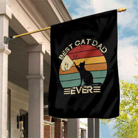 Best Cat Dad Ever Garden Flag Funny Cat Lover Gift Fathers Day - Wonder Print Shop
