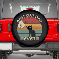 Best Cat Dad Ever Spare Tire Cover Funny Cat Lover Gift Fathers Day - Wonder Print Shop