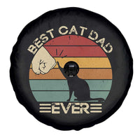Best Cat Dad Ever Spare Tire Cover Funny Cat Lover Gift Fathers Day - Wonder Print Shop