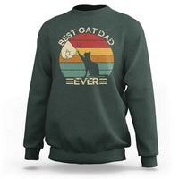 Best Cat Dad Ever Sweatshirt Funny Cat Lover Gift Fathers Day - Wonder Print Shop