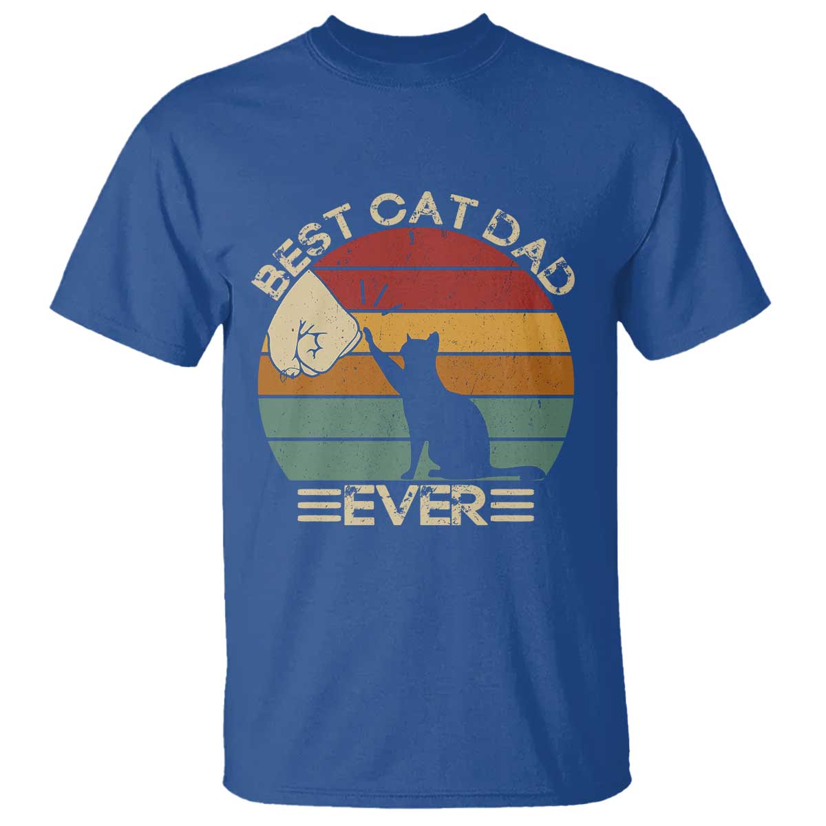 Best Cat Dad Ever T Shirt Funny Cat Lover Gift Fathers Day - Wonder Print Shop