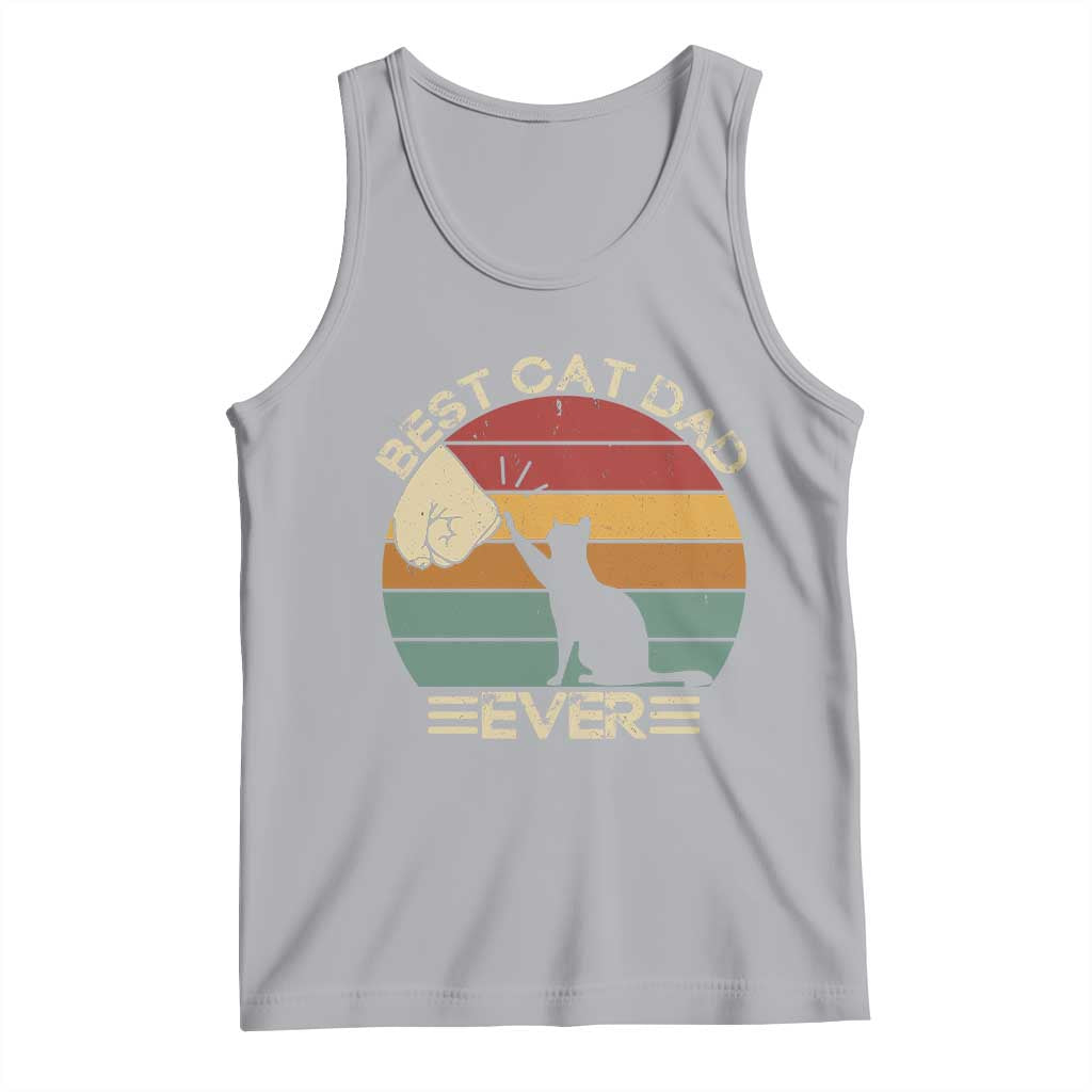 Best Cat Dad Ever Tank Top Funny Cat Lover Gift Fathers Day - Wonder Print Shop