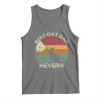 Best Cat Dad Ever Tank Top Funny Cat Lover Gift Fathers Day - Wonder Print Shop