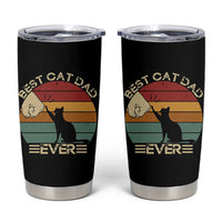 Best Cat Dad Ever Tumbler Cup Funny Cat Lover Gift Fathers Day - Wonder Print Shop