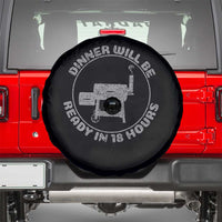 BBQ Spare Tire Cover Dinner Will Be Ready in 18 Hours Meat Smoker